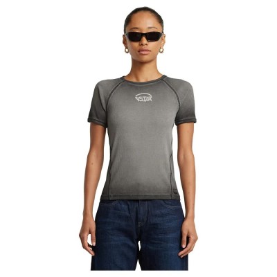 тениска,дамски,тениски,g,star,army,ringer,short,sleeve,t,shirt,dark,black,gd,(grey)
