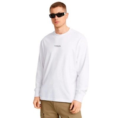 тениска,мъжки,тениски,g,star,center,chest,boxy,long,sleeve,t,shirt,white