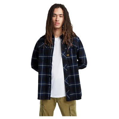 карирана,риза,мъжки,ризи,g,star,cpo,long,sleeve,shirt,blue,black,(rinsed,hiroto,check)