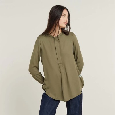 риза,с,дълъг,ръкав,дамски,ризи,мъжки,ризи,g,star,placket,long,sleeve,shirt,green,(antic,green)