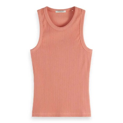 тениска,дамски,тениски,scotch,&,soda,177697,sleeveless,t,shirt,pink,(clay,pink)