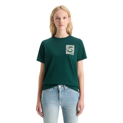 тениска,дамски,тениски,scotch,&,soda,178184,short,sleeve,t,shirt,green,(cypress,green)