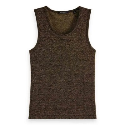 тениска,дамски,тениски,scotch,&,soda,178202,sleeveless,t,shirt,evening,black,(brown)