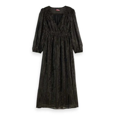 рокля,дамски,поли,и,рокли,scotch,&,soda,178234,long,sleeve,long,dress,black