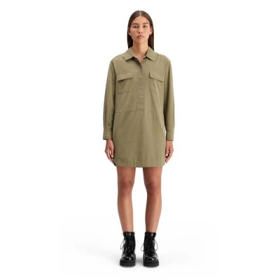 рокля,дамски,поли,и,рокли,scotch,&,soda,178235,long,sleeve,short,dress,green