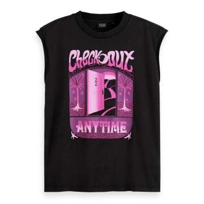 тениска,дамски,тениски,scotch,&,soda,178317,sleeveless,t,shirt,black