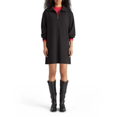 рокля,дамски,поли,и,рокли,scotch,&,soda,178960,long,sleeve,short,dress,black