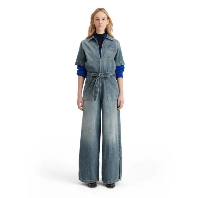 гащеризон,дамски,гащеризони,scotch,&,soda,179101,short,sleeve,jumpsuit,blue,(frisco,nights)