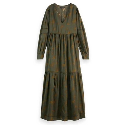 рокля,дамски,поли,и,рокли,scotch,&,soda,179246,long,sleeve,dress,green