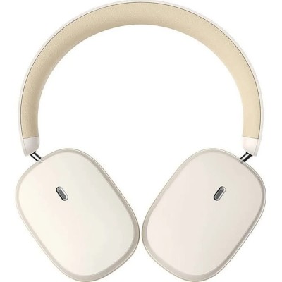 слушалки,слушалки,baseus,bowie,h1,anc,wireless,headphones,golden,(white)