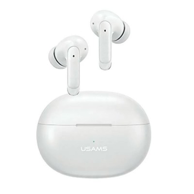 слушалки,слушалки,usams,bhuencxd02,5.3,tws,wireless,earphones,white,(white)