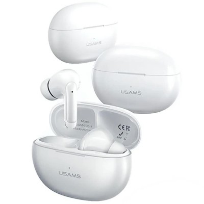 слушалки,слушалки,usams,bhuxd02,wireless,earphones,white,(white)