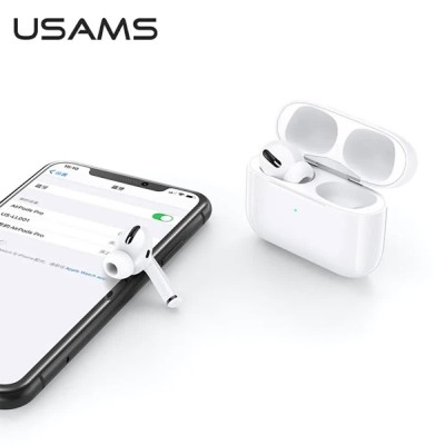 слушалки,слушалки,usams,bhuym01,wireless,earphones,white,(white)