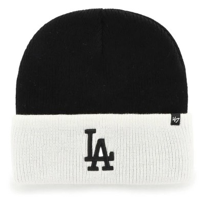 шапка,всички,шапки,47,mlb,los,angeles,dodgers,campus,beanie,white,black,(black)