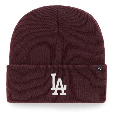 шапка,всички,шапки,47,mlb,los,angeles,dodgers,haymaker,beanie,dark,maroon,(red)