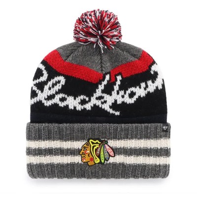 шапка,всички,шапки,47,nhl,chicago,blackhawks,hyperbolic,beanie,black,grey,(charcoal)