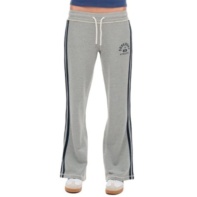 анцуг,дамски,панталони,superdry,athletic,stripe,flare,sweat,pants,grey,(grey,marl)