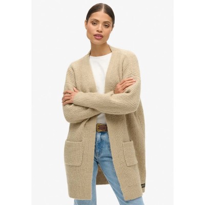 жилетка,дамски,пуловери,дамски,плетени,дрехи,superdry,essential,cardigan,beige,(fudge,brown)