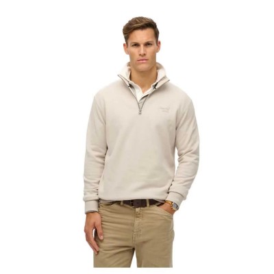 блуза,мъжки,пуловери,superdry,essential,logo,henley,sweatshirt,beige
