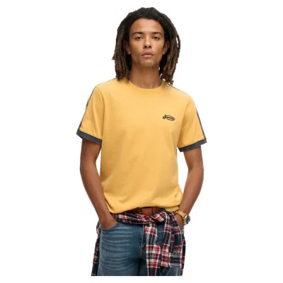 тениска,мъжки,тениски,superdry,essential,logo,retro,st,short,sleeve,t,shirt,winter,gold,(yellow)