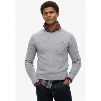 блуза,мъжки,пуловери,superdry,essential,slim,fit,sweater,grey,(cloud,grey,marl)
