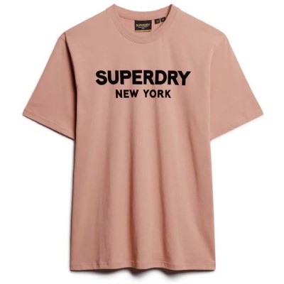 тениска,мъжки,тениски,superdry,luxury,sport,short,sleeve,t,shirt,cameo,brown,(pink)