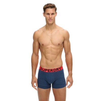 боксерки,мъжко,бельо,superdry,m3110453b,boxers,2,units,dark,indigo,blue,marl,(blue)