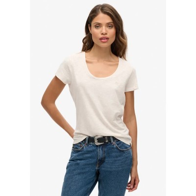 тениска,дамски,тениски,superdry,scoop,short,sleeve,t,shirt,white,(light,oat,marl)