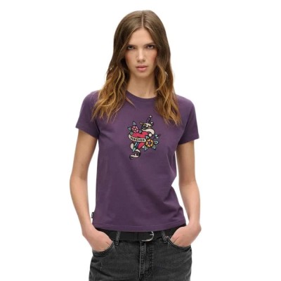 тениска,мъжки,тениски,дамски,тениски,superdry,small,tattoo,rhinest,fittd,short,sleeve,t,shirt,purple,(soot,purple)