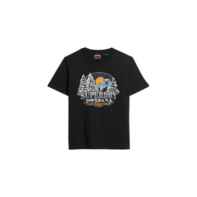 тениска,дамски,тениски,superdry,travel,souvenir,relaxed,short,sleeve,t,shirt,black,(phantom,black,marl)