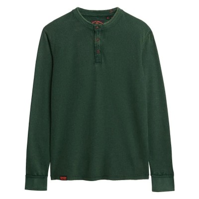тениска,мъжки,тениски,superdry,vintage,textured,grandad,long,sleeve,t,shirt,green