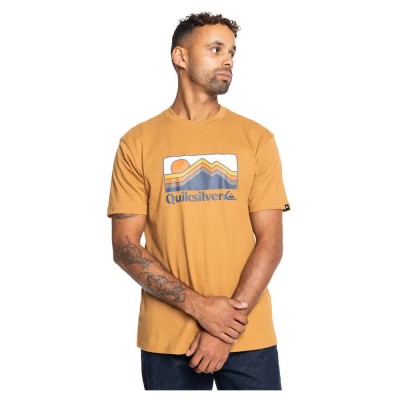 тениска,мъжки,тениски,quiksilver,gradient,mount,short,sleeve,t,shirt,brown,(bone,brown)