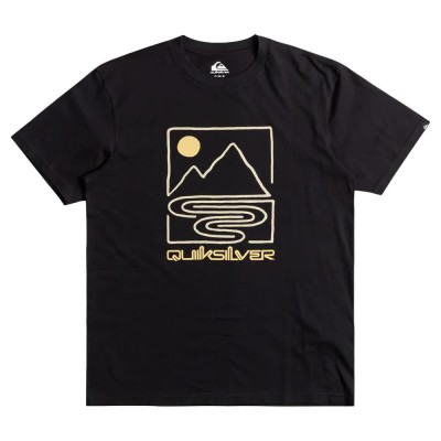 тениска,мъжки,тениски,quiksilver,out,line,mount,short,sleeve,t,shirt,black