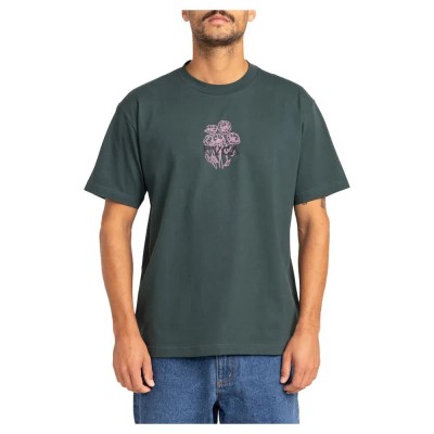 тениска,мъжки,тениски,rvca,poppies,short,sleeve,t,shirt,hunter,green,(green)