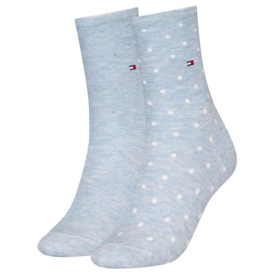 чорапи,дамски,чорапи,tommy,hilfiger,100001493,socks,2,pairs,light,blue,melange,(blue)