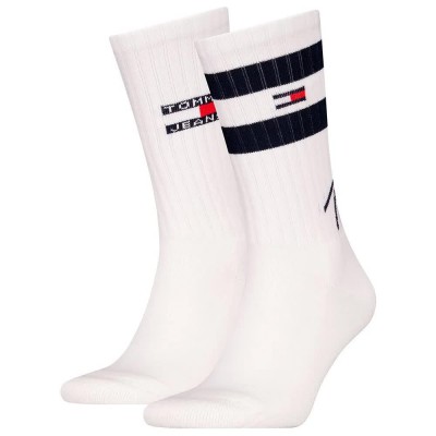 чорапи,мъжки,чорапи,tommy,hilfiger,701230657,crew,socks,2,pairs,white,(white,navy)