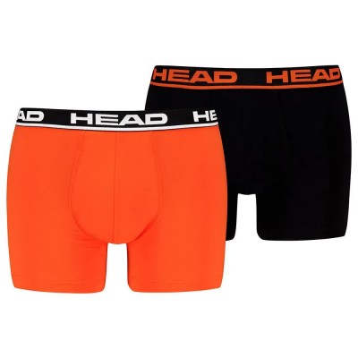 боксерки,мъжко,бельо,head,basic,boxers,2,units,orange,black,(vibrant,orange,black)