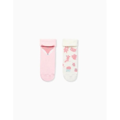 чорапи,мъжки,чорапи,дамски,чорапи,zippy,zbgun0301,socks,2,pairs,white,pink,(mixed)