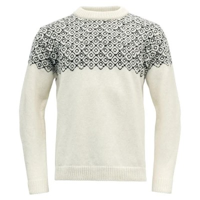блуза,мъжки,пуловери,devold,of,norway,bjørnøya,wool,sweater,white