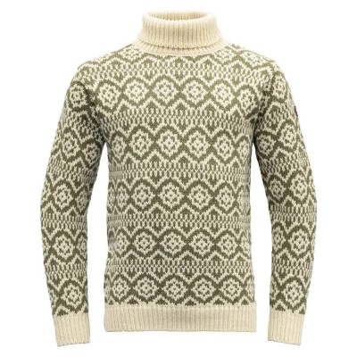 блуза,мъжки,пуловери,devold,of,norway,hoddevik,wool,high,neck,sweater,offwhite,olive,(beige,green)