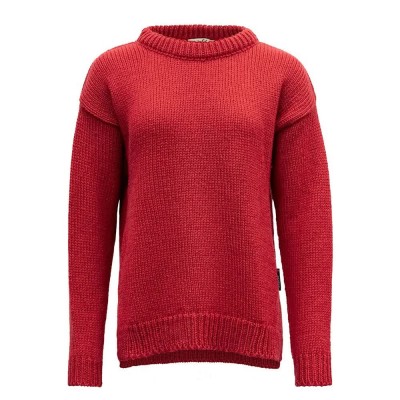 блуза,дамски,пуловери,дамски,плетени,дрехи,devold,of,norway,nansen,wool,sweater,hindberry,(red)