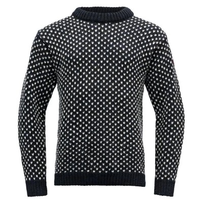 блуза,мъжки,пуловери,devold,of,norway,nordsjø,wool,sweater,black