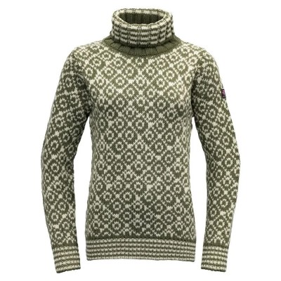 блуза,мъжки,пуловери,devold,of,norway,svalbard,wool,high,neck,sweater,olive,offwhite,(green)