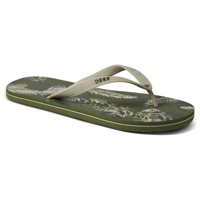 джапанки,мъжки,джапанки,и,чехли,reef,seaside,prints,flip,flops,olive,tropics,(green)