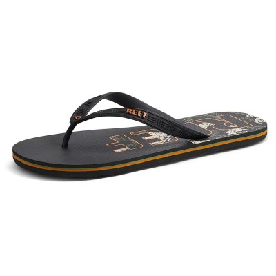 джапанки,мъжки,джапанки,и,чехли,reef,seaside,prints,flip,flops,vintage,floral,reef,(black)