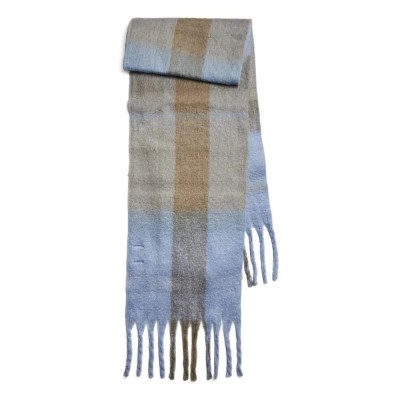 шал,ръкавици,шапки,и,шалове,pieces,lysna,scarf,grey,(hydrangea,soft,chambray,fossil,silver,mink)
