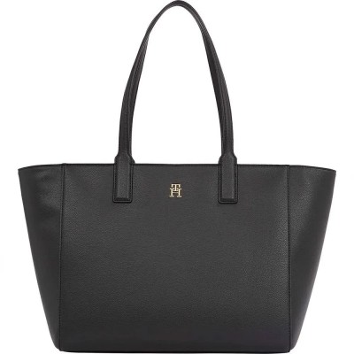чанта,всички,чанти,tommy,hilfiger,soft,logo,tote,bag,black,(black)