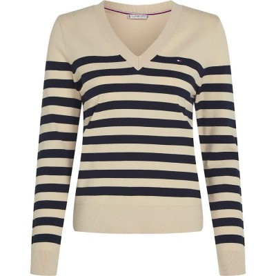 блуза,дамски,пуловери,дамски,плетени,дрехи,tommy,hilfiger,stitch,v,neck,sweater,beige