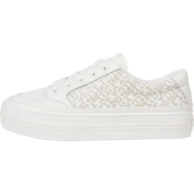 маратонки,дамски,маратонки,tommy,hilfiger,vulc,monogram,trainers,white