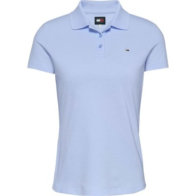 дънки,дамски,блузи,с,яка,tommy,jeans,essential,short,sleeve,polo,blue